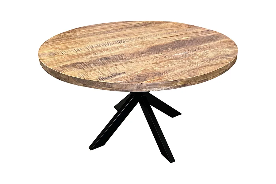 Eettafel rond - mango - 120 cm