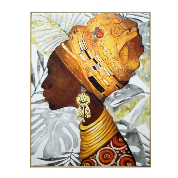 Schilderij Afrikaanse vrouw links (70x90) 1