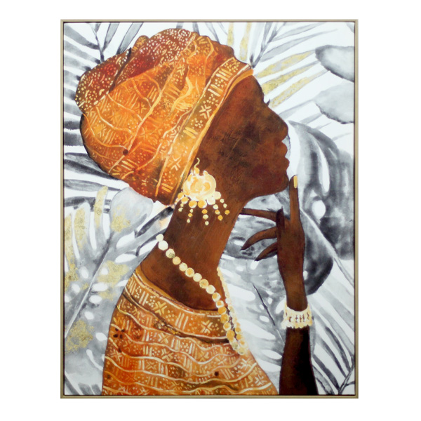 Schilderij Afrikaanse vrouw rechts (70x90) 1