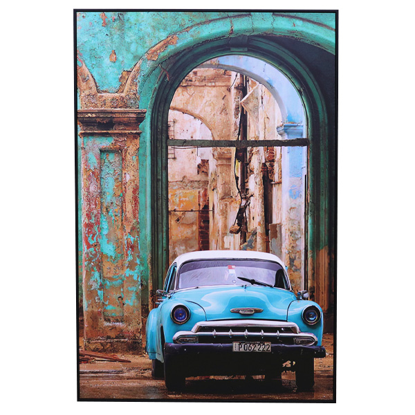 Schilderij auto vintage (80x120) 1