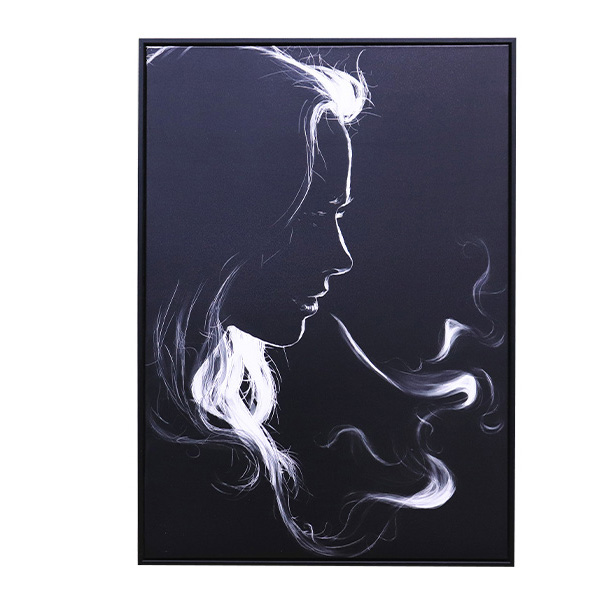 Schilderij vrouw rook (50x70) 1