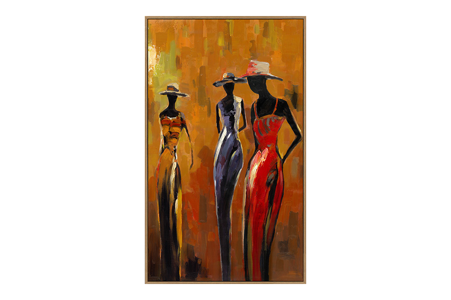 Schilderij abstracte vrouwen 1
