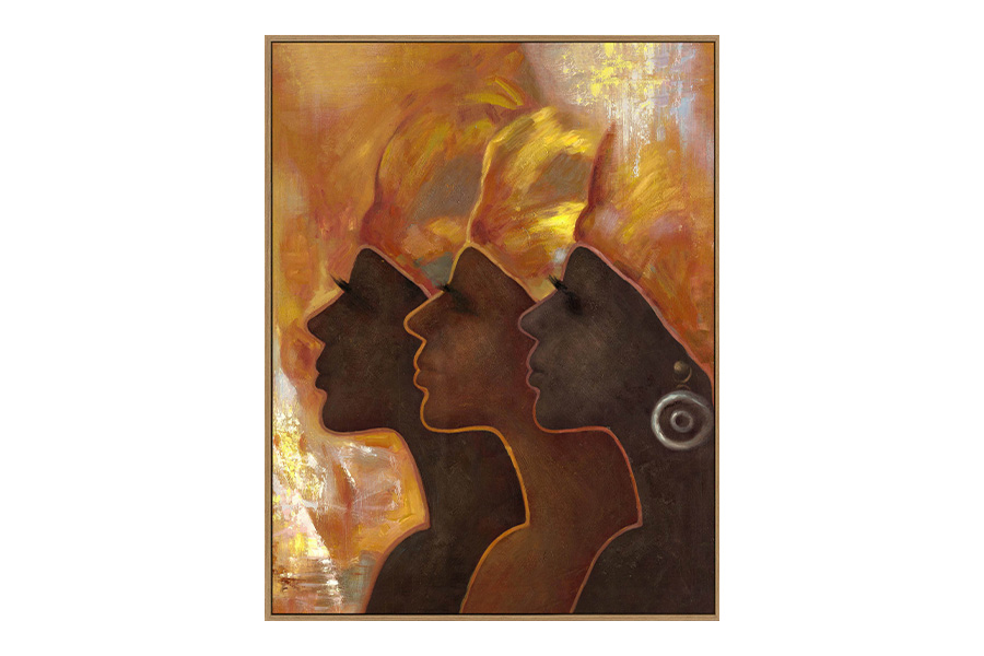Schilderij Afrikaanse vrouwen - aardetinten 1
