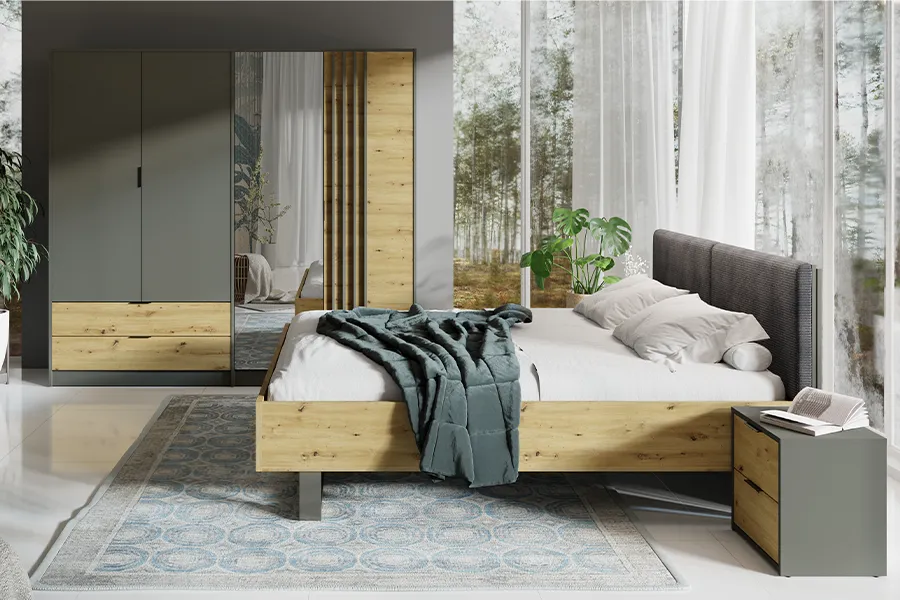 Complete slaapkamer Rimini (180 cm)
